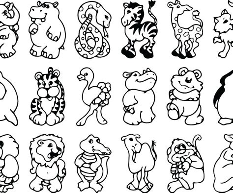 Zoo Animal Coloring Pages at GetColorings.com | Free printable