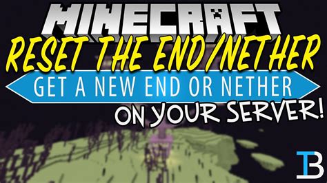 How To Reset The End And Nether On Your Minecraft Server Youtube