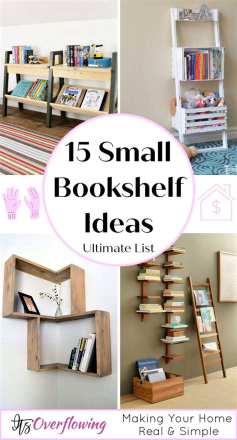 15 Small Bookshelf Ideas With Clever Storage Space Small Bookshelf
