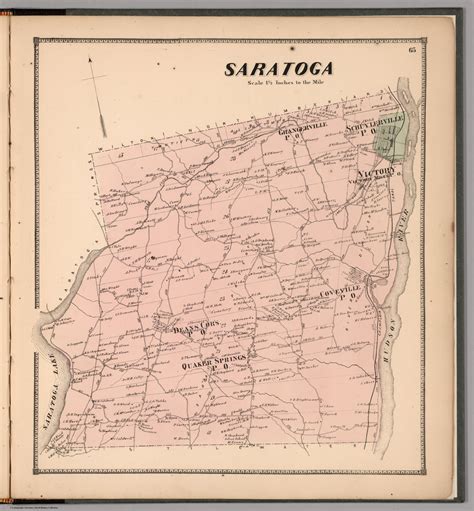 Saratoga, Saratoga County, New York. - David Rumsey Historical Map
