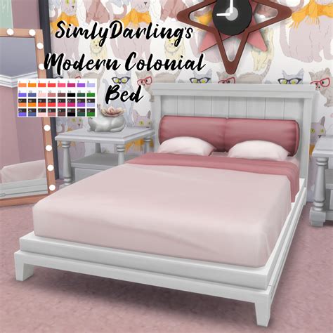 Simlydarling Simlydarling Modern Colonial Bed Tamara Michella Cc