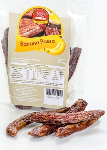 Banana Passa Sem Adição De Açúcar Tachão De Ubatuba 200g Mercadolivre
