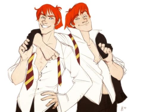 Fred And George By Acciobrain George Weasley Fan Art Harry Potter