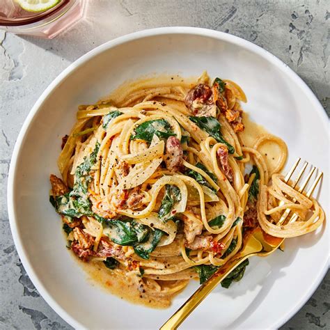 Spaghetti Spinach With Sun Dried Tomato Cream Sauce Artofit