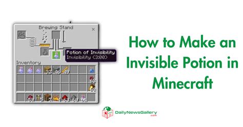 How To Make An Invisible Potion In Minecraft Explained Every Steps