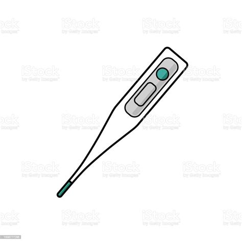 Medical Thermometer For Measuring The Body Temperature Of Patients On A