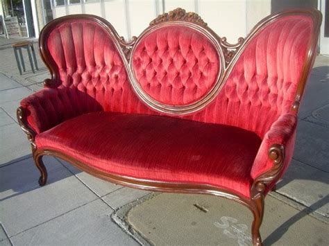 Uhuru Furniture And Collectibles Sold Red Victorian Chair Set 250