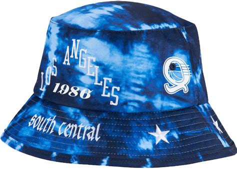 Mitchell And Ness X Schoolboy Q X Los Angeles Lakers Bucket Hat Blue Tie