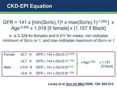 Egfr is estimated gfr calculated by the abbreviated mdrd equation : PPT - Estimated GFR Based on Creatinine and Cystatin C ...