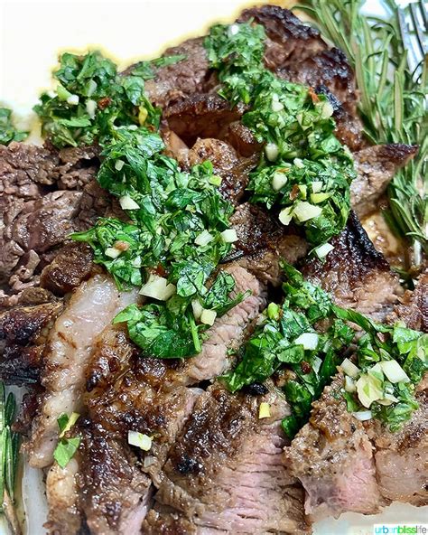 Rib eye steak iron content. Cast Iron Rib Eye Steak with Chimichurri Sauce - Urban ...