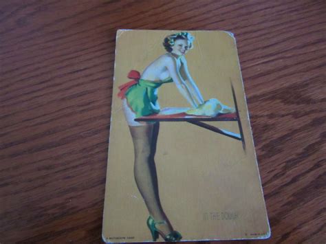 1940 Mutoscope Litho Pin Up Arcade Card Glamour Girls In The Dough Risque Ebay