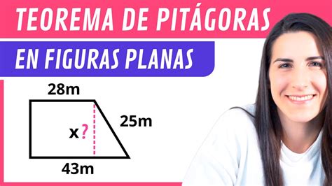 Teorema De PitÁgoras 📐 Aplicación En Figuras Planas Youtube
