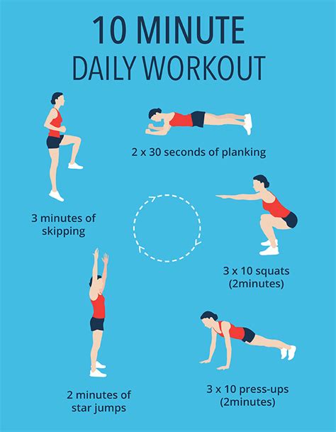 Home Healthylife 10 Minute Workout Daily Workout Healthy Life