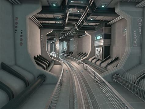 Sci Fi Underground Tunnel 3d Model Underground Tunnels Underground