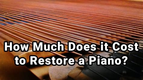 I would imagine tuning fees in silicon valley are probably higher now if you live in an area with maybe only 2 or 3 piano tuners…. How Much Does it Cost to Restore a Piano? - YouTube