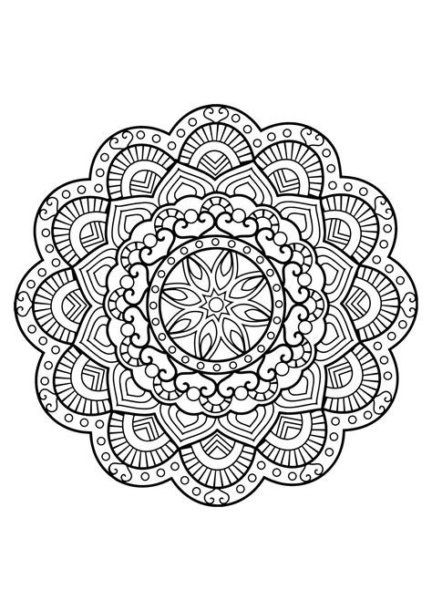 Mandalas are commonly used as an aid to meditation and as. Here are Difficult Mandalas Coloring pages for adults to ...