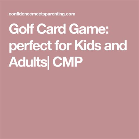 This variant is played with 2 standard decks. Golf Card Game Rules with Printable | Confidence Meets Parenting | Card games, Golf card game ...
