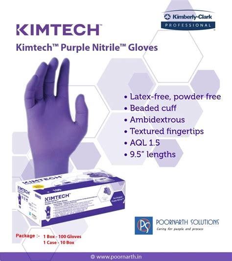 Kimtech Purple Nitrile Examination Gloves Kc500 Purple Gloves Beaded