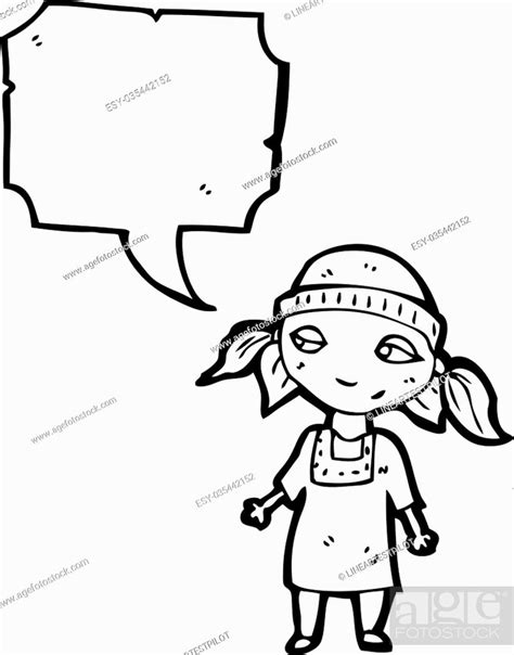 Cartoon Poor Girl Stock Vector Vector And Low Budget Royalty Free