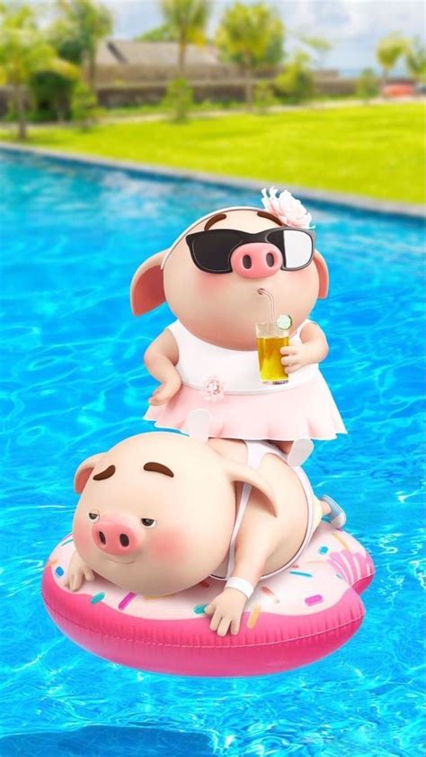 This Little Piggy Little Pigs Animated Dragon Pig Wallpaper Cute