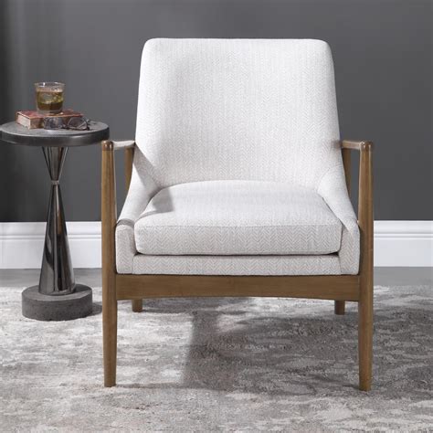 Uttermost Bev White Accent Chair 23519 In 2022 White Accent Chair