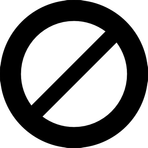 No Symbol Slash Computer Icons Clip Art Symbol Png Download 512512