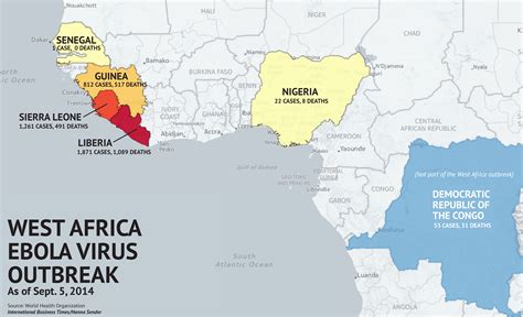The virus driving the recent ebola outbreak in guinea is genetically similar to the virus that ravaged west africa during the 2014 epidemic, world health organization emergencies chief michael ryan. Where Is The Ebola Outbreak? Updated Map Of Ebola Virus ...