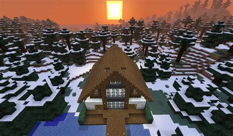 Modern Taiga House Minecraft Map