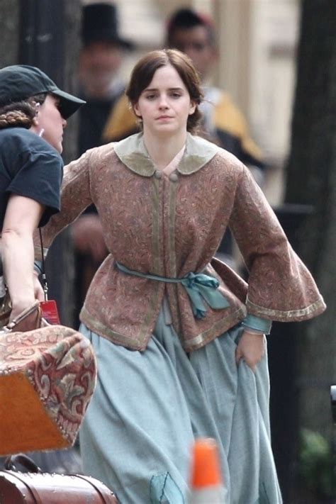 Emma Watson Filming ‘little Women’ In Boston Gotceleb