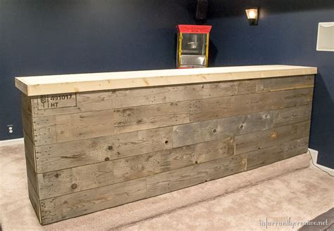 Handcrafted using ethically sourced live edge wood slabs native to the usa! Man Cave Wood Pallet Bar {Free DIY Plans}