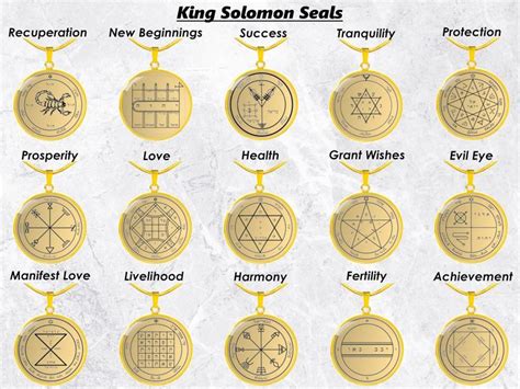 King Solomon Seal Talisman Amulet Necklace Jewelry Pendant Pentacles