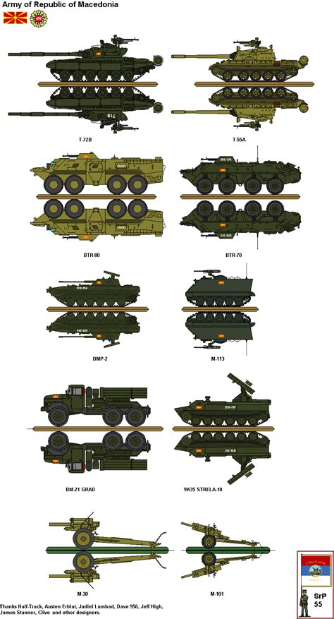 Macedonian Army Paper Miniature Space Ship Concept Art Tanks