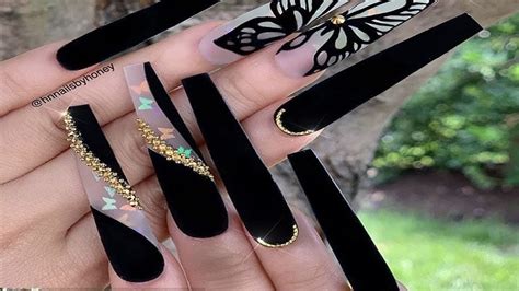 ¿por qué irte a un salón de belleza para ponerte uñas acrílicas cuando puedes hacerlo tú misma y a mitad de precio? Uñas Acrilicas Diseños En Color Negro - UÑAS NEGRAS Decoradas 【Los MEJORES diseños 2020 】 : Kit ...