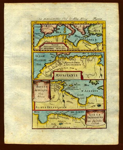 Map Of The Ancient Northern Coast 1719 Free Stock Illustrations