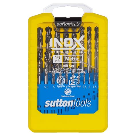 Sutton Tools 19 Pce Metric Inox Drill Set Bunnings Australia