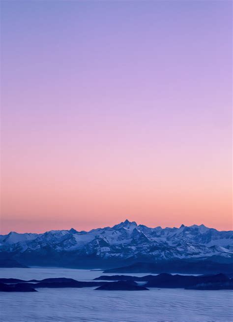 Download Wallpaper 840x1160 Sunset Clean Skyline Mountains Range