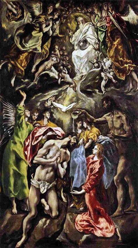 Chrzest Chrystusa El Greco ️ Greco El