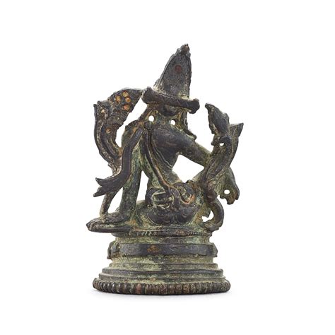 A Small Bronze Figure Of Maitreya Pala Eastern India 12th Century