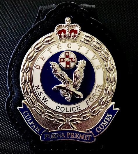 Nsw Police Force Detective Id Badge New