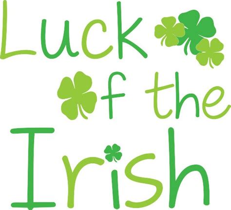 Luck Of The Irish Svg Dxf Etsy