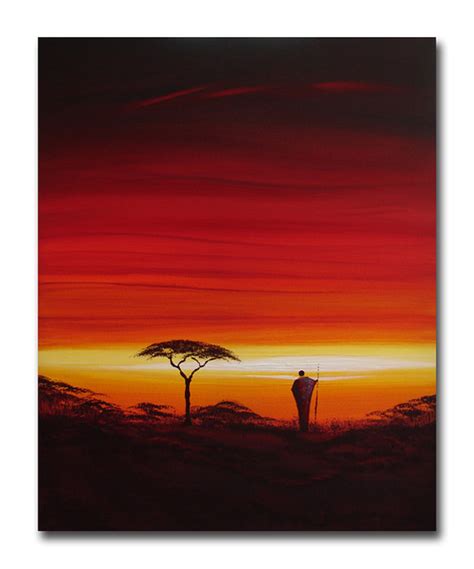 African Sunset Painting African Dawn African Sunsetland Flickr