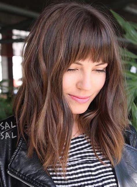 25 Famous Hairstyle Long Bob With Bangs