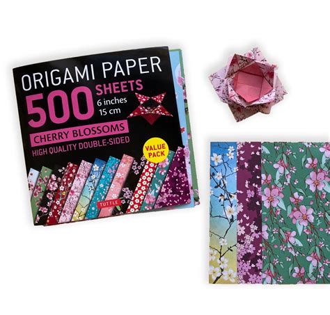 Origami Paper 500 Sheets Cherry Blossoms 6 15 Cm 9780804853637