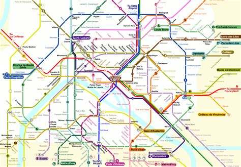Central Paris Metro Map About Paris Metro Map Metro Map