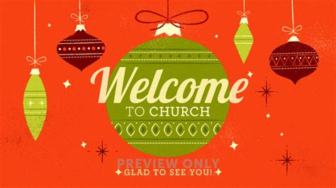 Retro Ornaments Welcome To Church Title Graphics Igniter Media