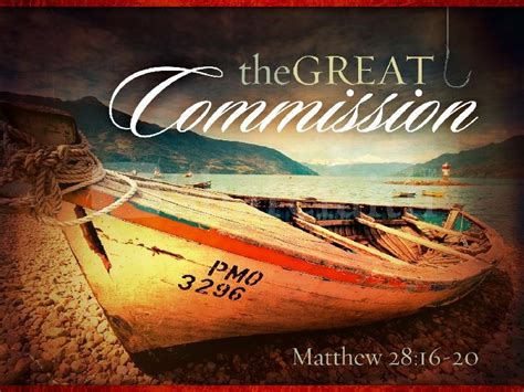 Foundations Of My Faith The Great Commission