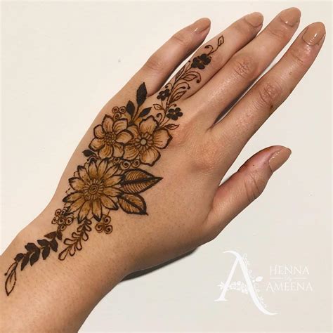 Easy Flower Henna Designs For Hands Best Flower Site