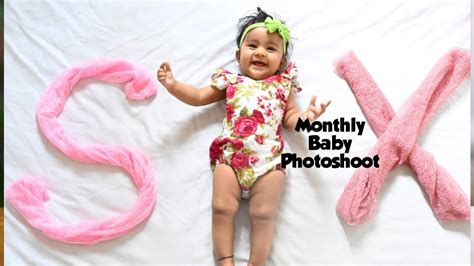 Baby Photoshoot 6 Month Baby Photoshoot Diy Ideas At Home Behind