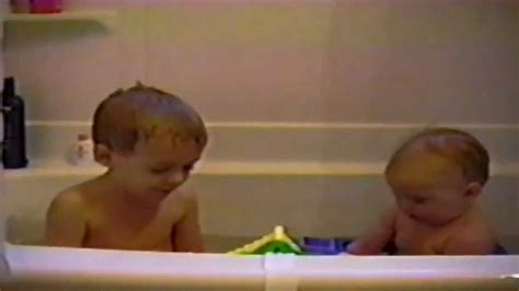 Babies Singing And Pouring Water Over Head In Bathtub Youtube