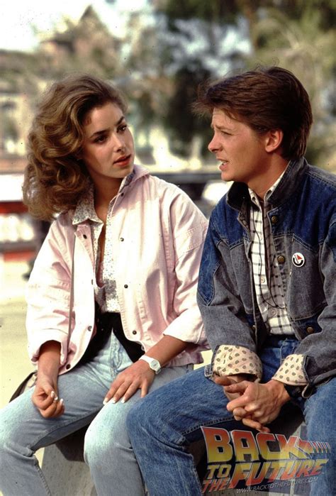 Claudia Wells And Michael J Fox In Back To The Future 1985 Back To The Future Claudia Wells